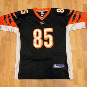 Chad Johnson Ochocinco #85 Cincinnati Bengals Reebok NFL Jersey Mens 56 Black